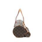 Handbag Papillon 30 Brown Monogram Canvas