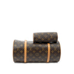 Handbag Papillon 30 Brown Monogram Canvas