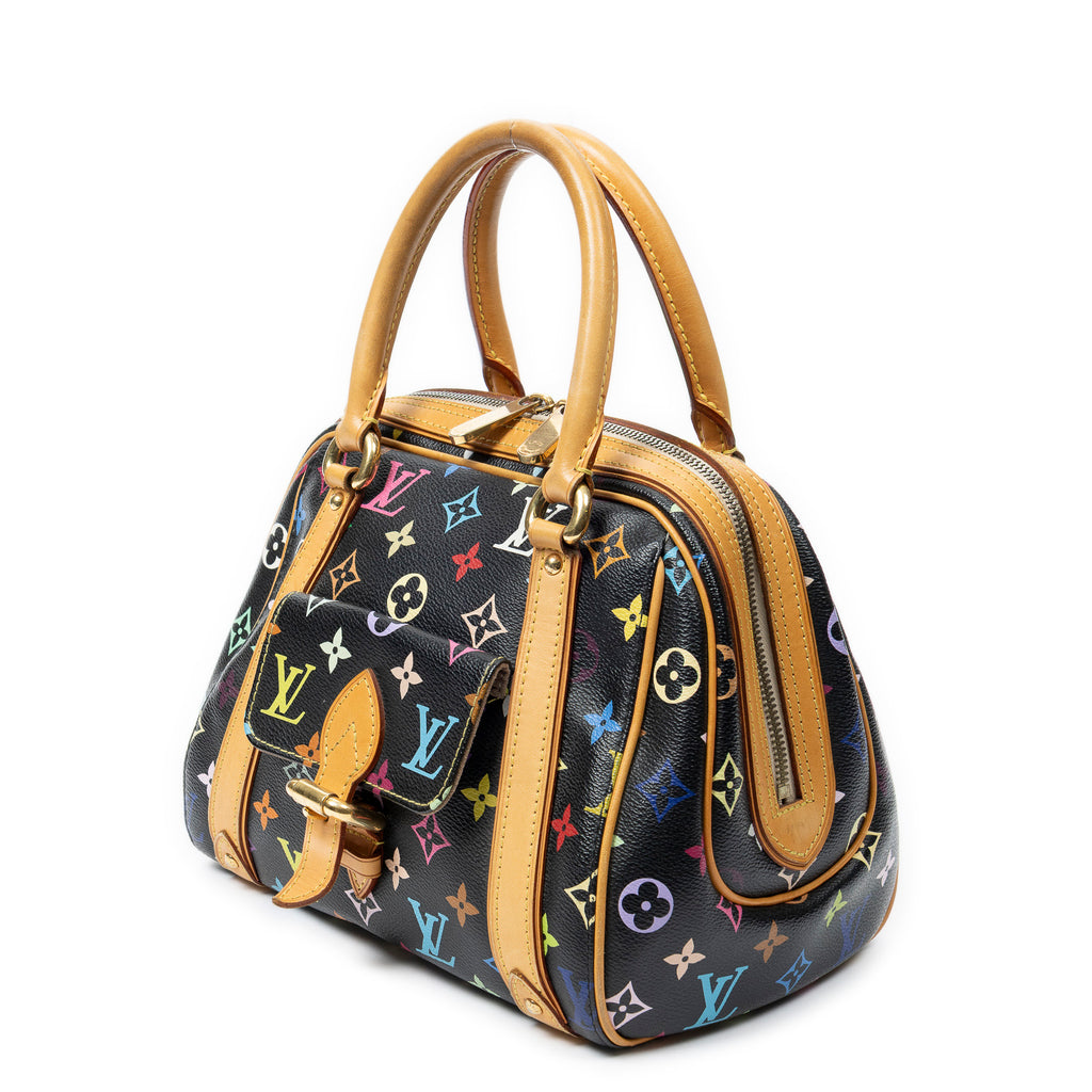 Handbag Priscilla Black Multicolore Monogram
