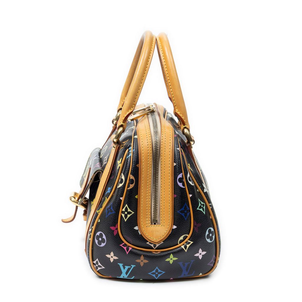 Handbag Priscilla Black Multicolore Monogram