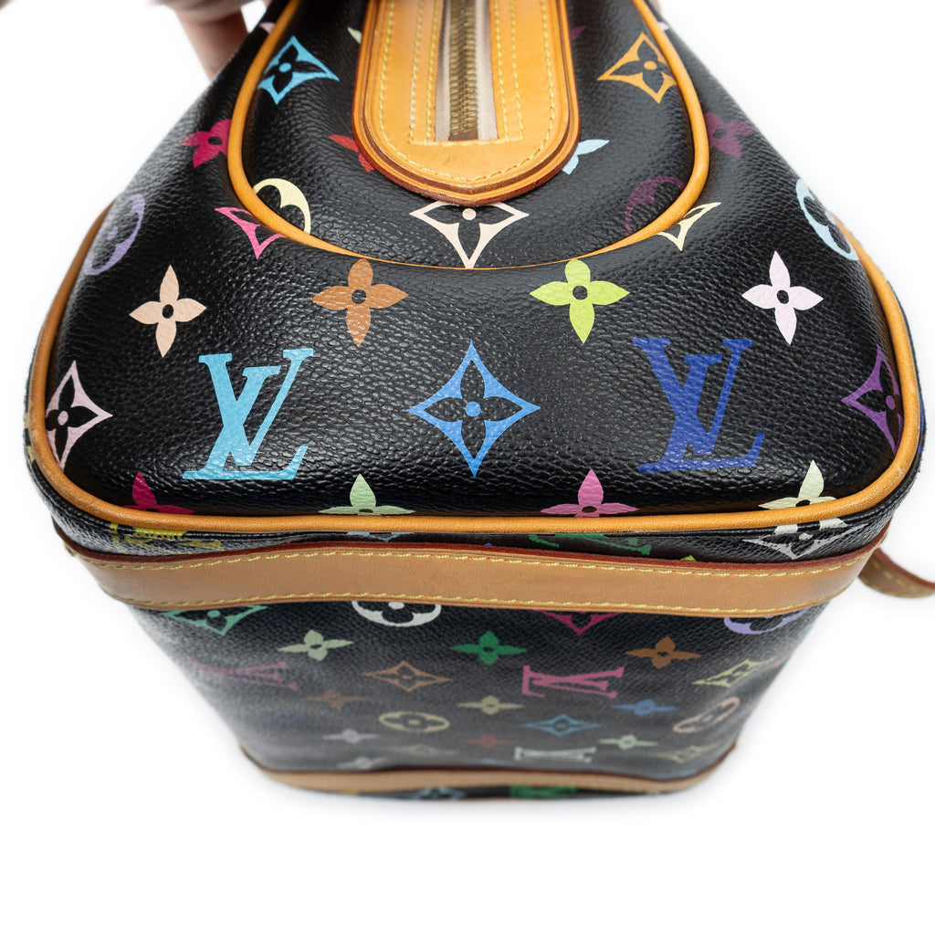 Handbag Priscilla Black Multicolore Monogram