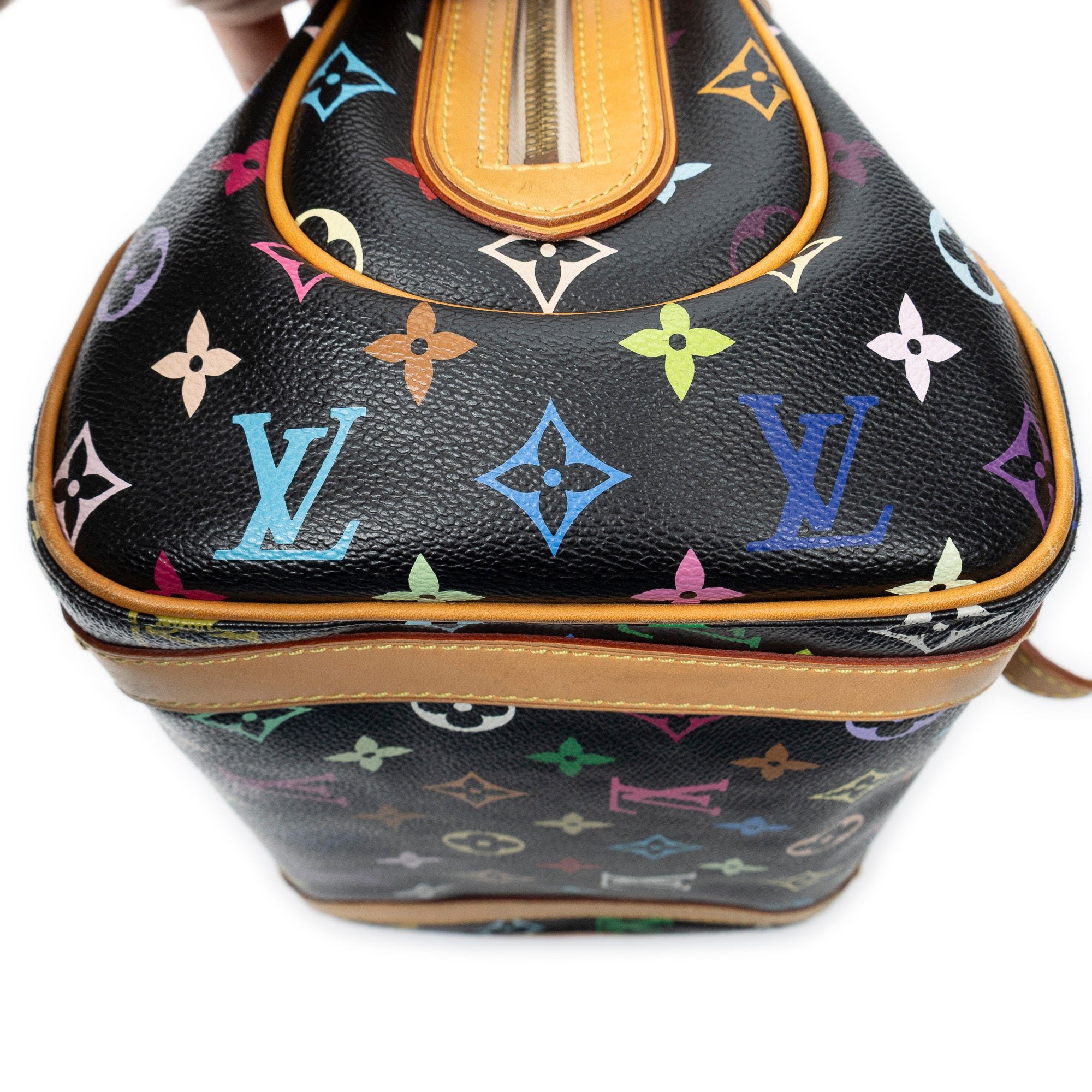 Handbag Priscilla Black Multicolore Monogram