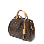 Shoulder Bag Montaigne PM Brown Monogram Canvas
