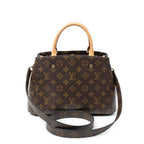 Shoulder Bag Montaigne PM Brown Monogram Canvas