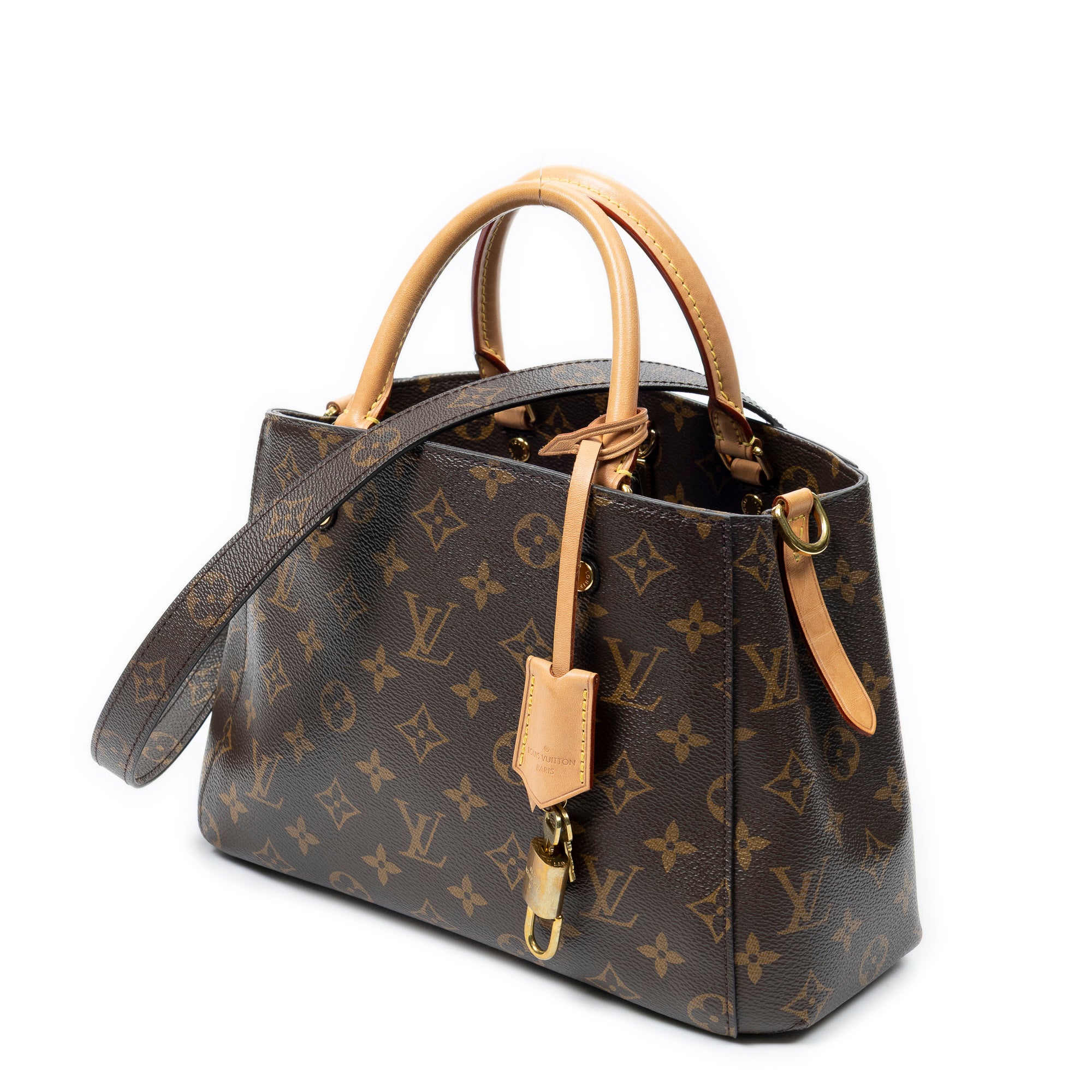 Shoulder Bag Montaigne PM Brown Monogram Canvas