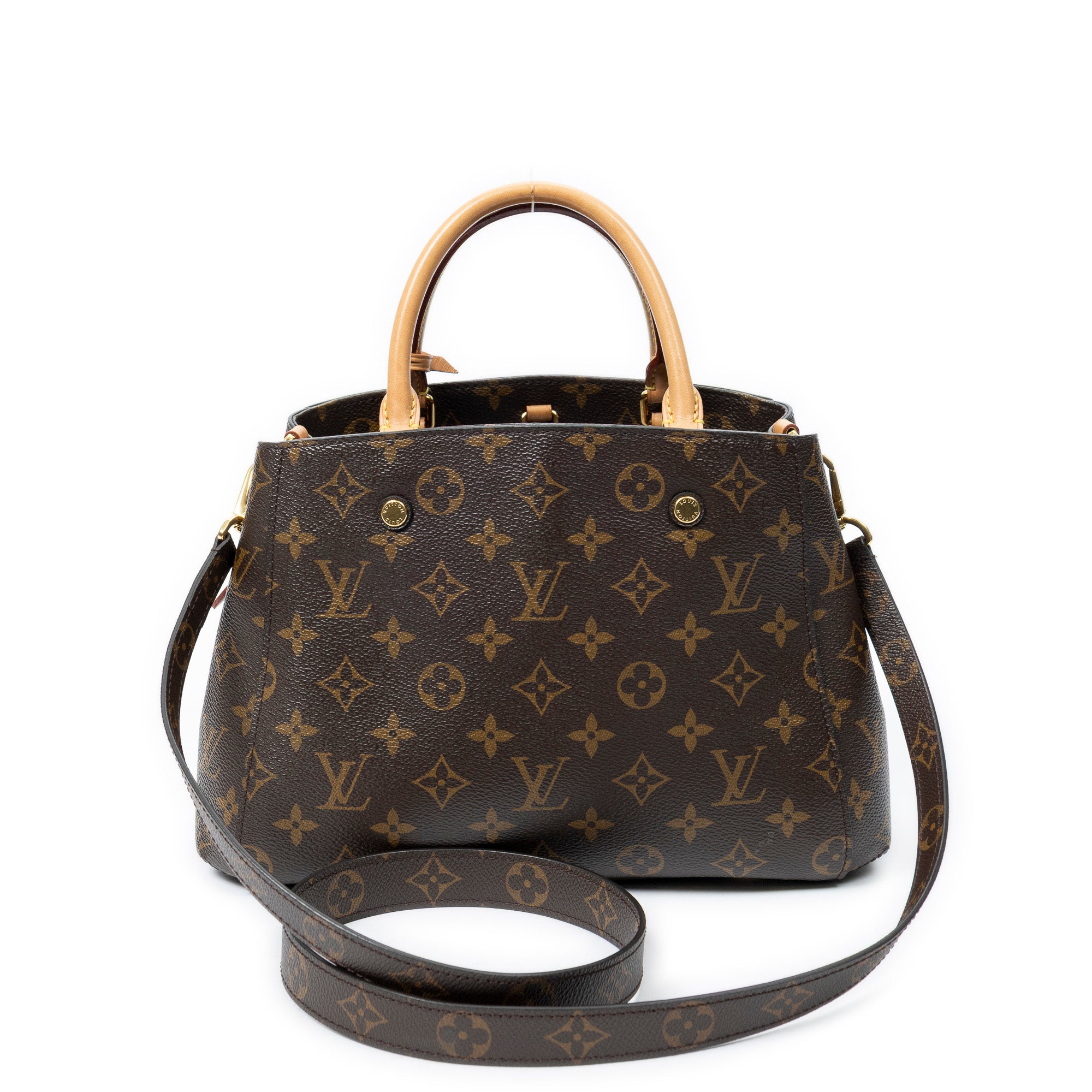Shoulder Bag Montaigne PM Brown Monogram Canvas