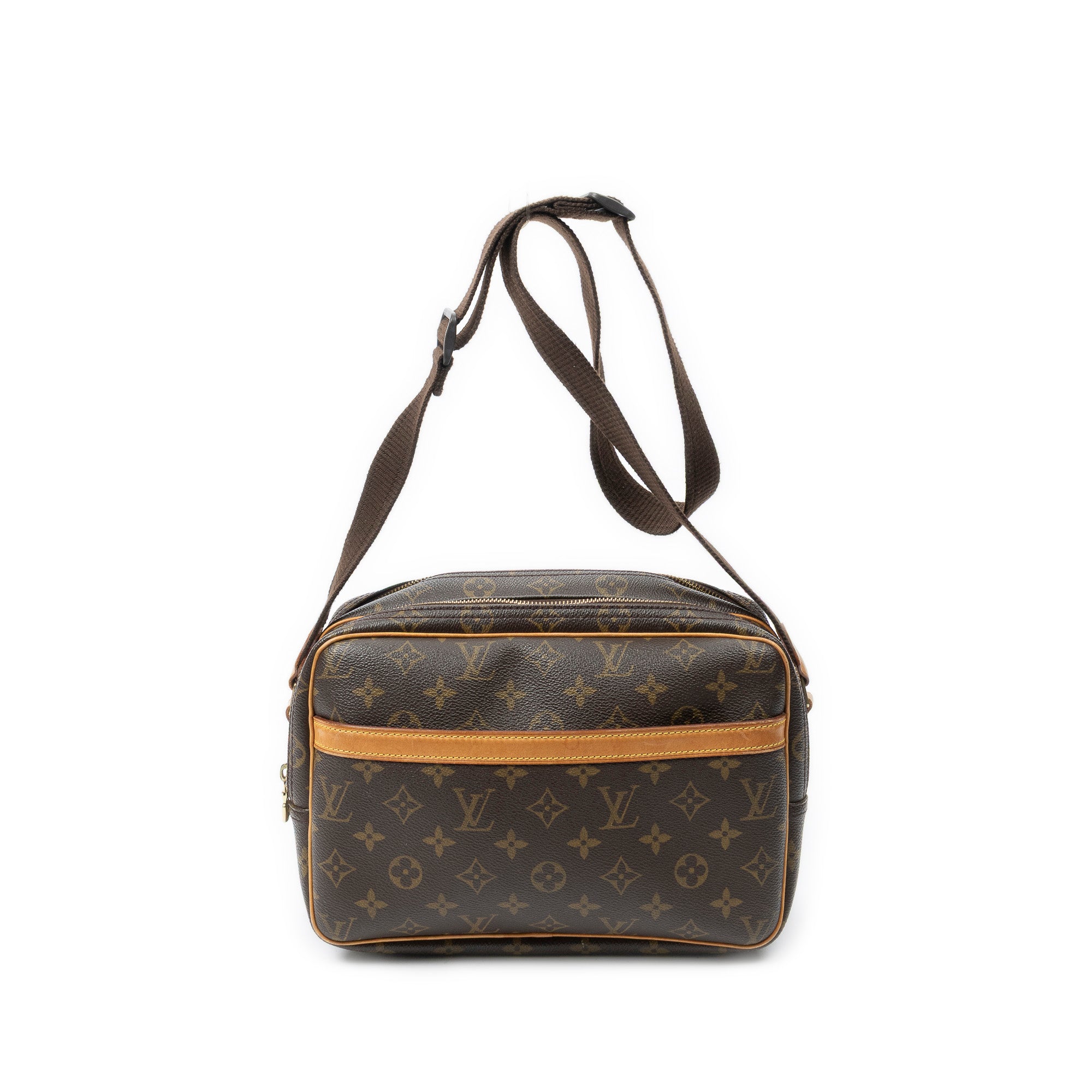 Shoulder Bag Reporter PM Brown Monogram Canvas