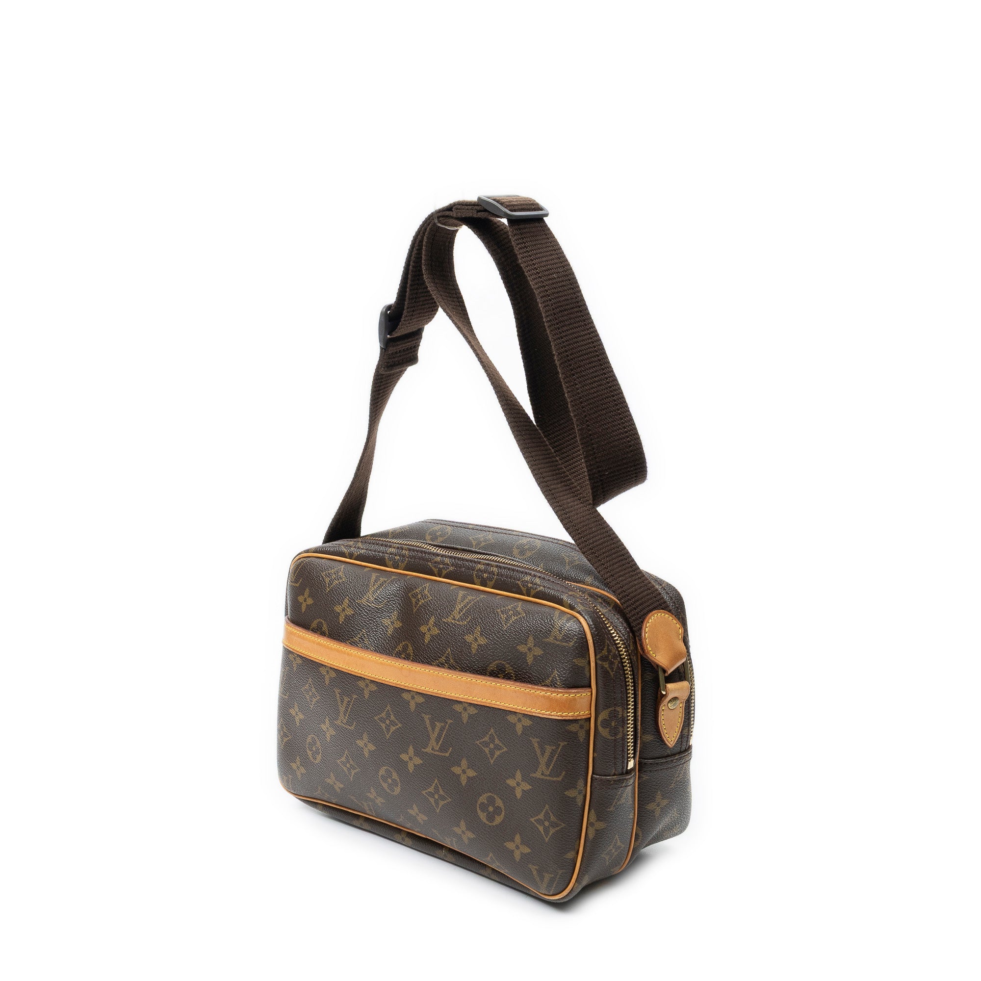 Shoulder Bag Reporter PM Brown Monogram Canvas