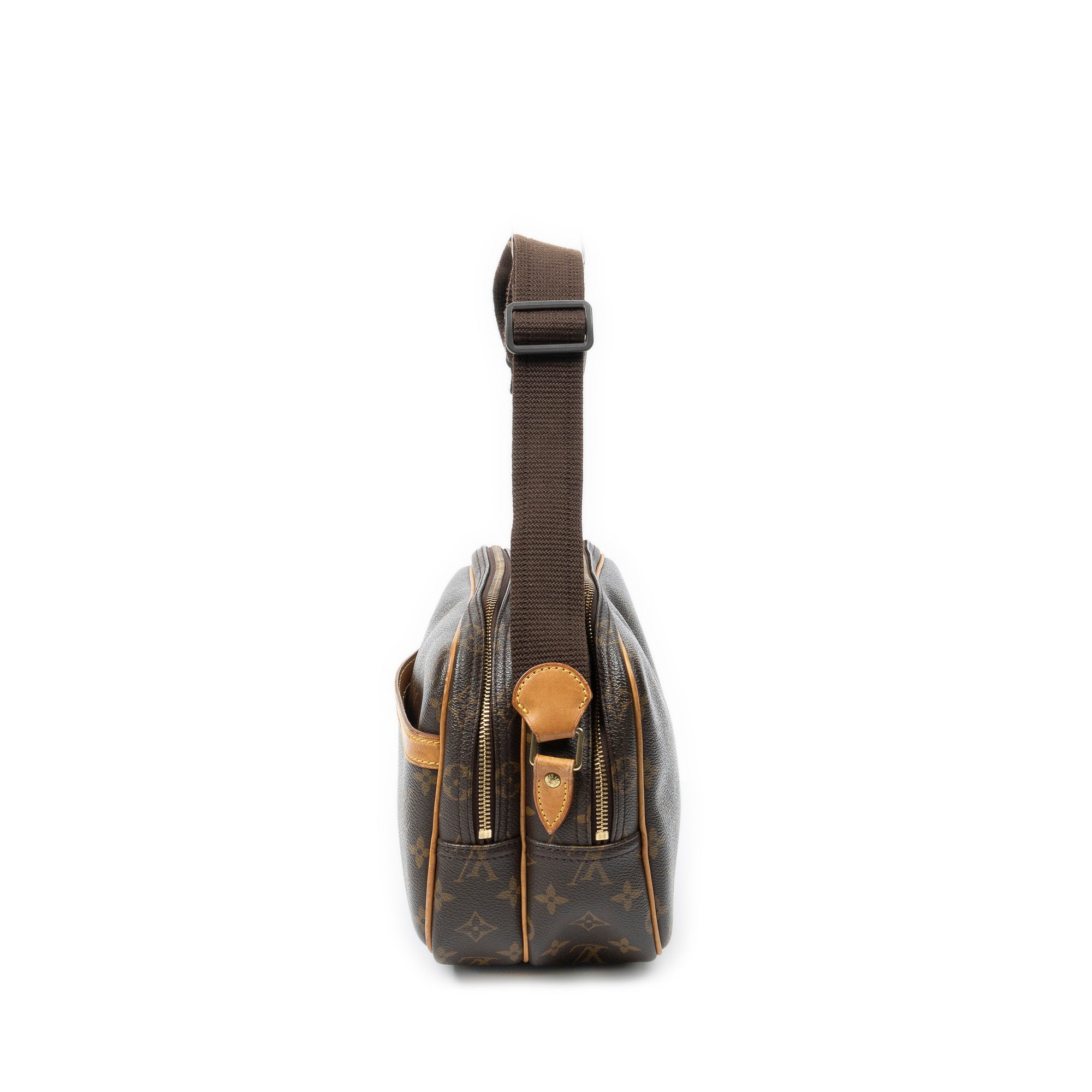 Shoulder Bag Reporter PM Brown Monogram Canvas