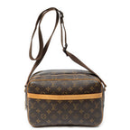 Shoulder Bag Reporter PM Brown Monogram Canvas