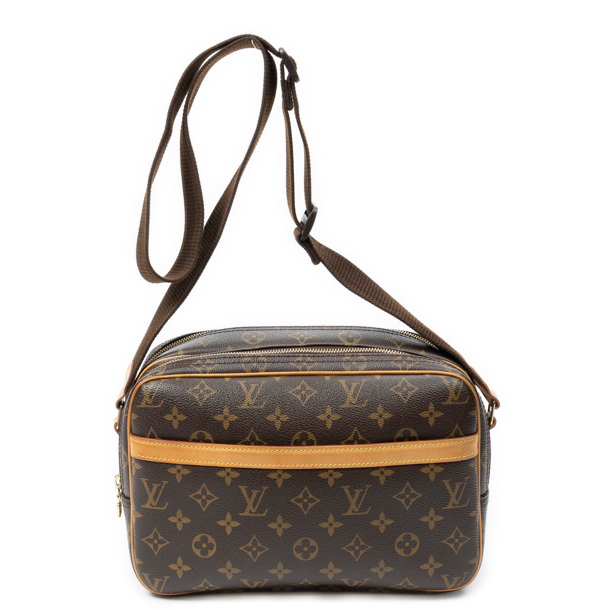Shoulder Bag Reporter PM Brown Monogram Canvas