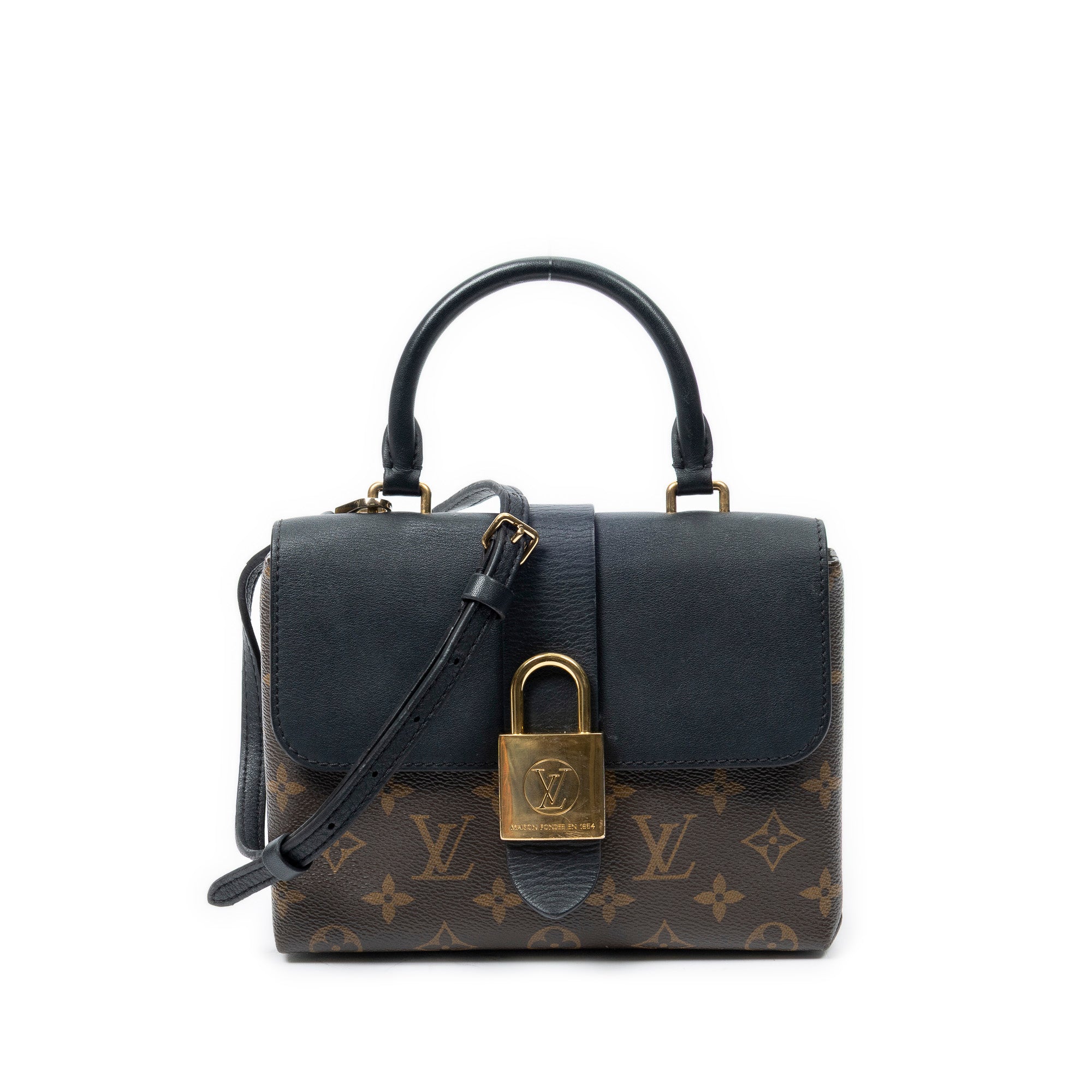 Shoulder Bag Locky BB Black Monogram Canvas