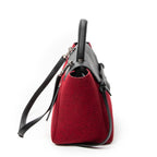 Shoulder Bag Mini Belt Bag Red Wool Canvas