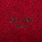 Shoulder Bag Mini Belt Bag Red Wool Canvas