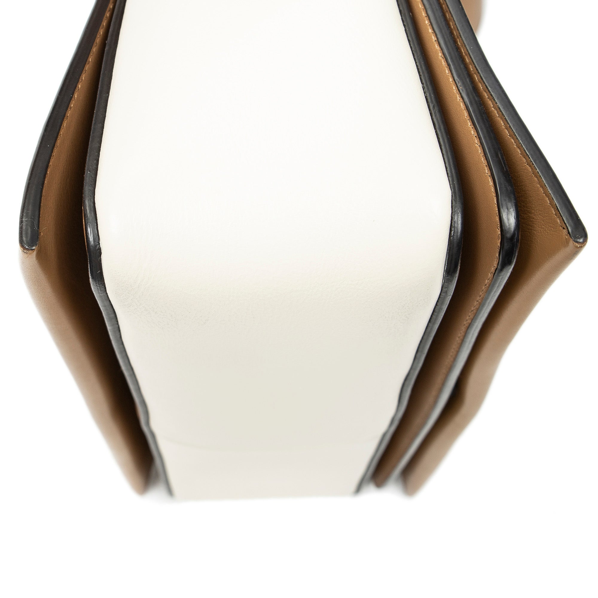 Shoulder Bag Medium Frame Crossbody Tan Calfskin Leather
