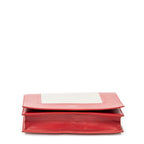 Shoulder Bag Frame Evening Clutch Red Calfskin Leather
