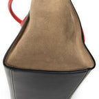Shoulder Bag Medium Trapeze Red Calfskin Leather