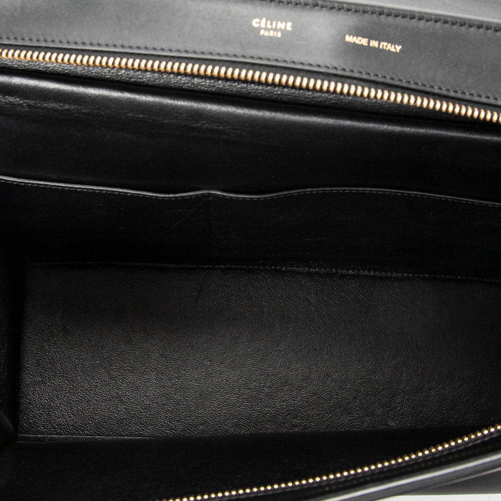 Shoulder Bag Medium Trapeze Red Calfskin Leather