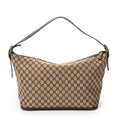 Shoulder Bag Vintage Zip Hobo Beige Macadam Canvas