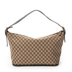 Shoulder Bag Vintage Zip Hobo Beige Macadam Canvas