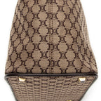 Shoulder Bag Vintage Zip Hobo Beige Macadam Canvas