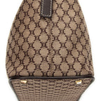 Shoulder Bag Vintage Zip Hobo Beige Macadam Canvas