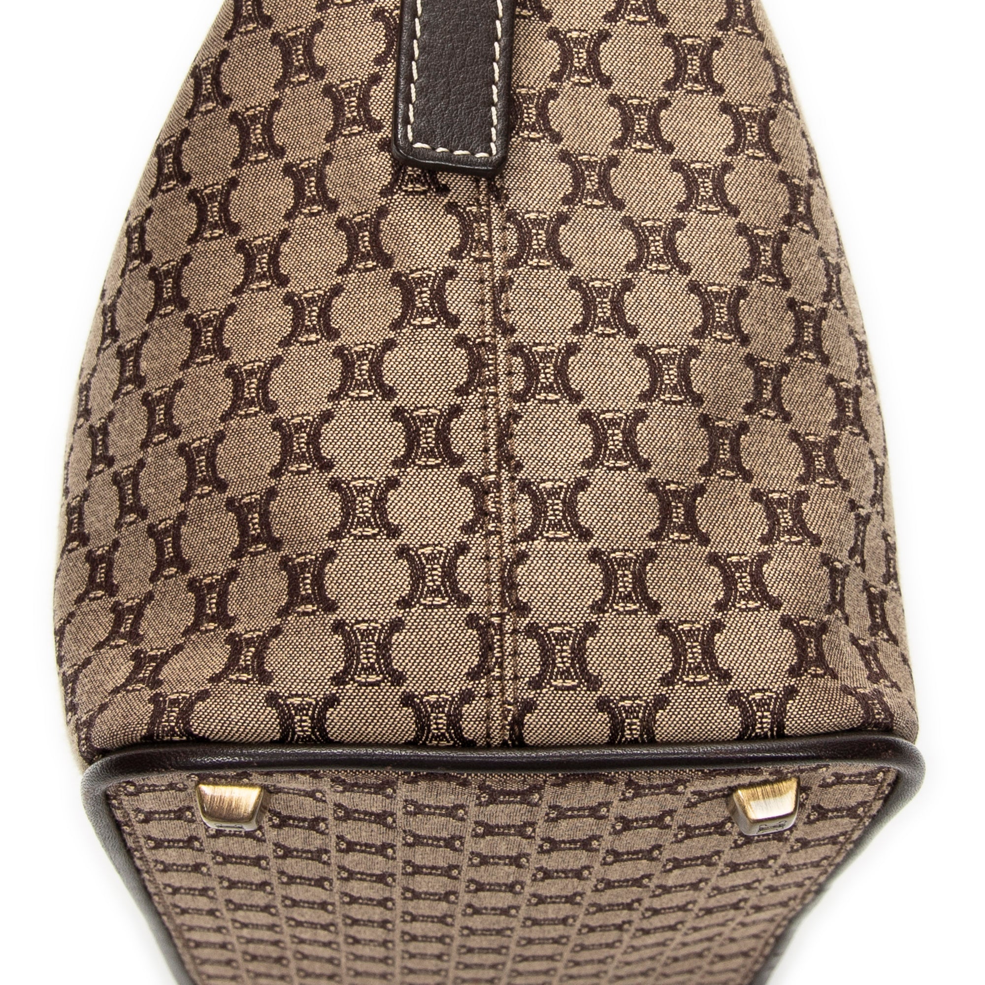 Shoulder Bag Vintage Zip Hobo Beige Macadam Canvas