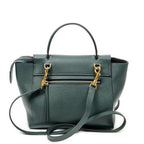 Shoulder Bag Micro Belt Bag Green Grained Calfskin Leather