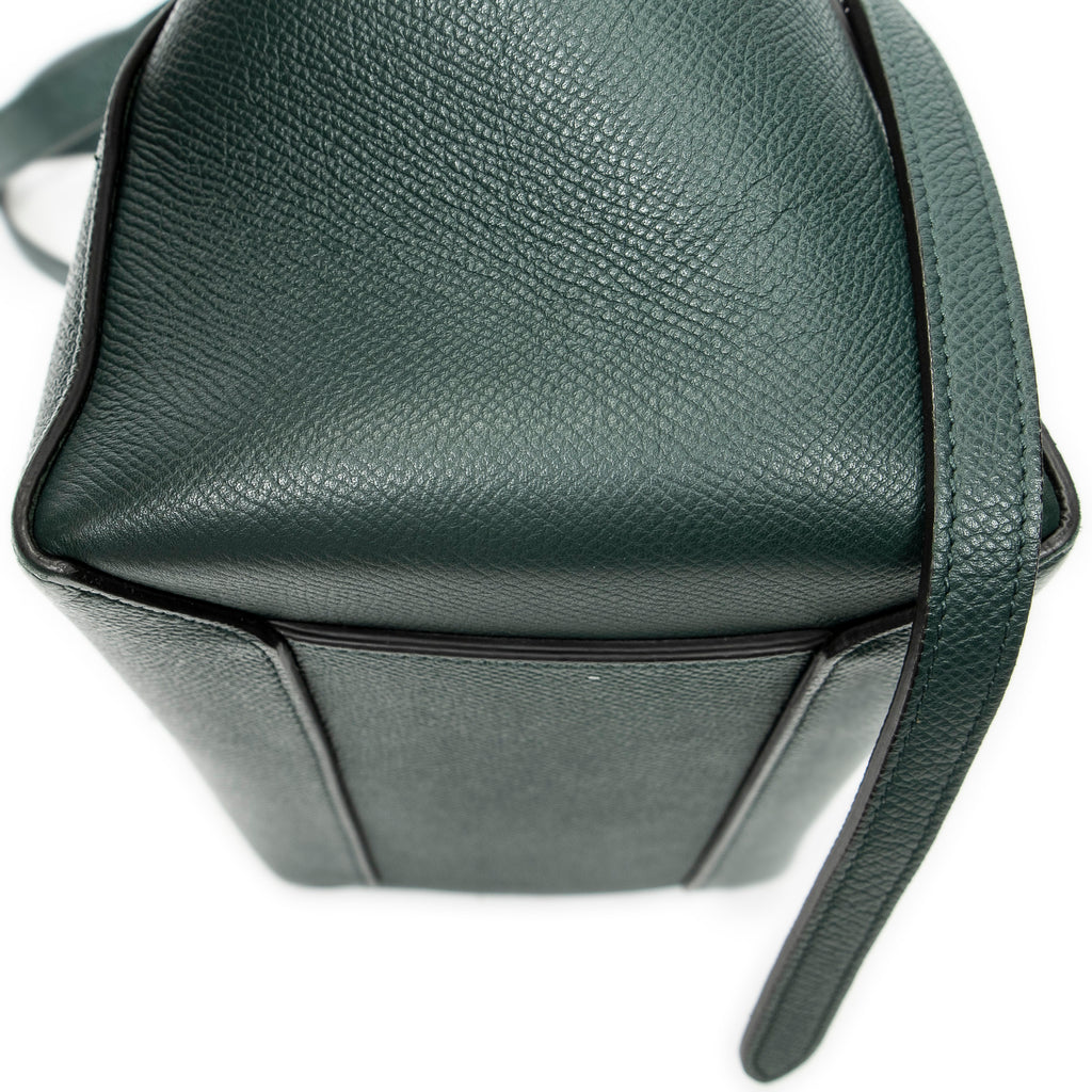 Shoulder Bag Micro Belt Bag Green Grained Calfskin Leather