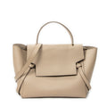 Shoulder Bag Mini Belt Bag Beige Calfskin Leather