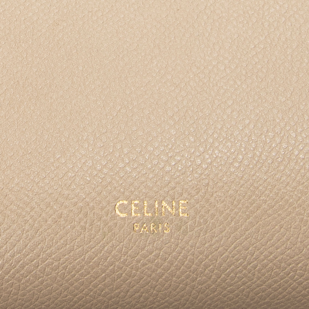 Shoulder Bag Mini Belt Bag Beige Calfskin Leather