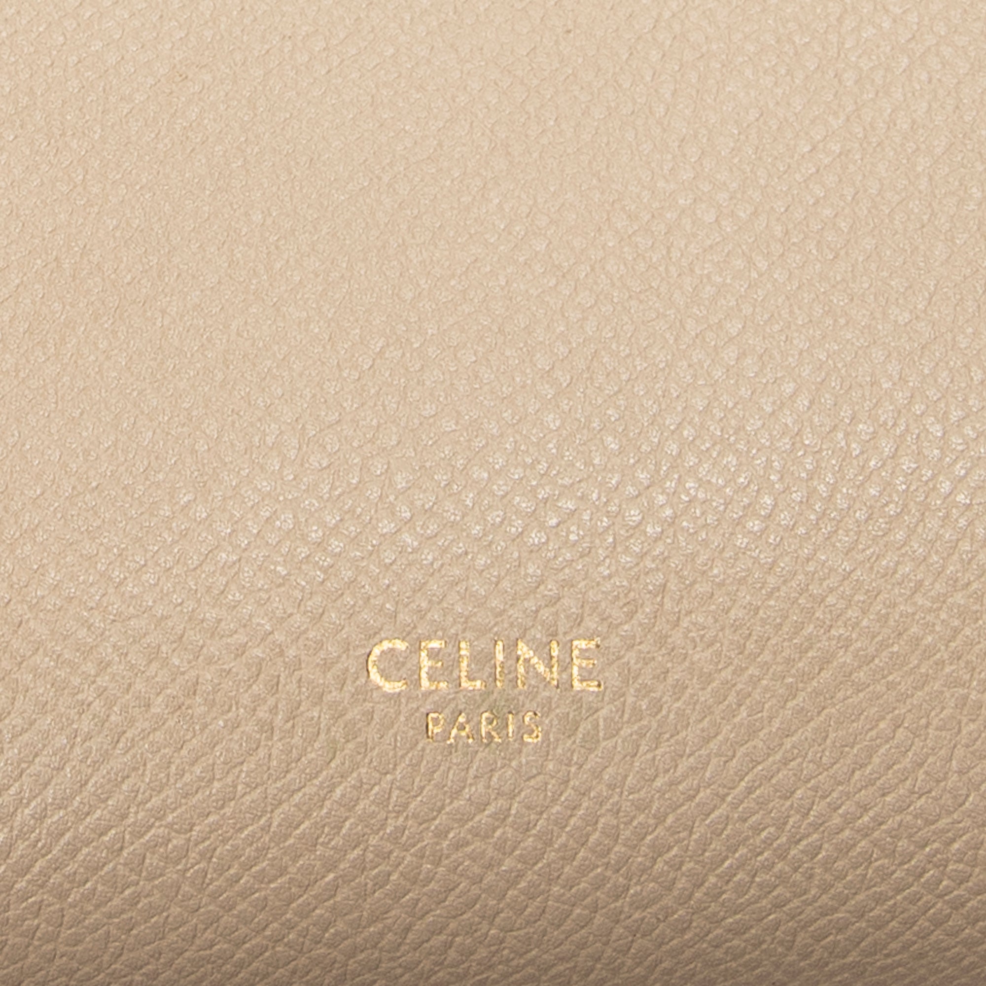 Shoulder Bag Mini Belt Bag Beige Calfskin Leather
