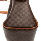 Handbag Vintage Boston Brown Macadam Coated Canvas