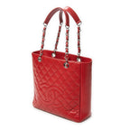 Shoulder Bag Grand Shopping Tote Red Quilted Caviar Leather