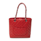 Shoulder Bag Grand Shopping Tote Red Quilted Caviar Leather