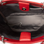 Shoulder Bag Grand Shopping Tote Red Quilted Caviar Leather
