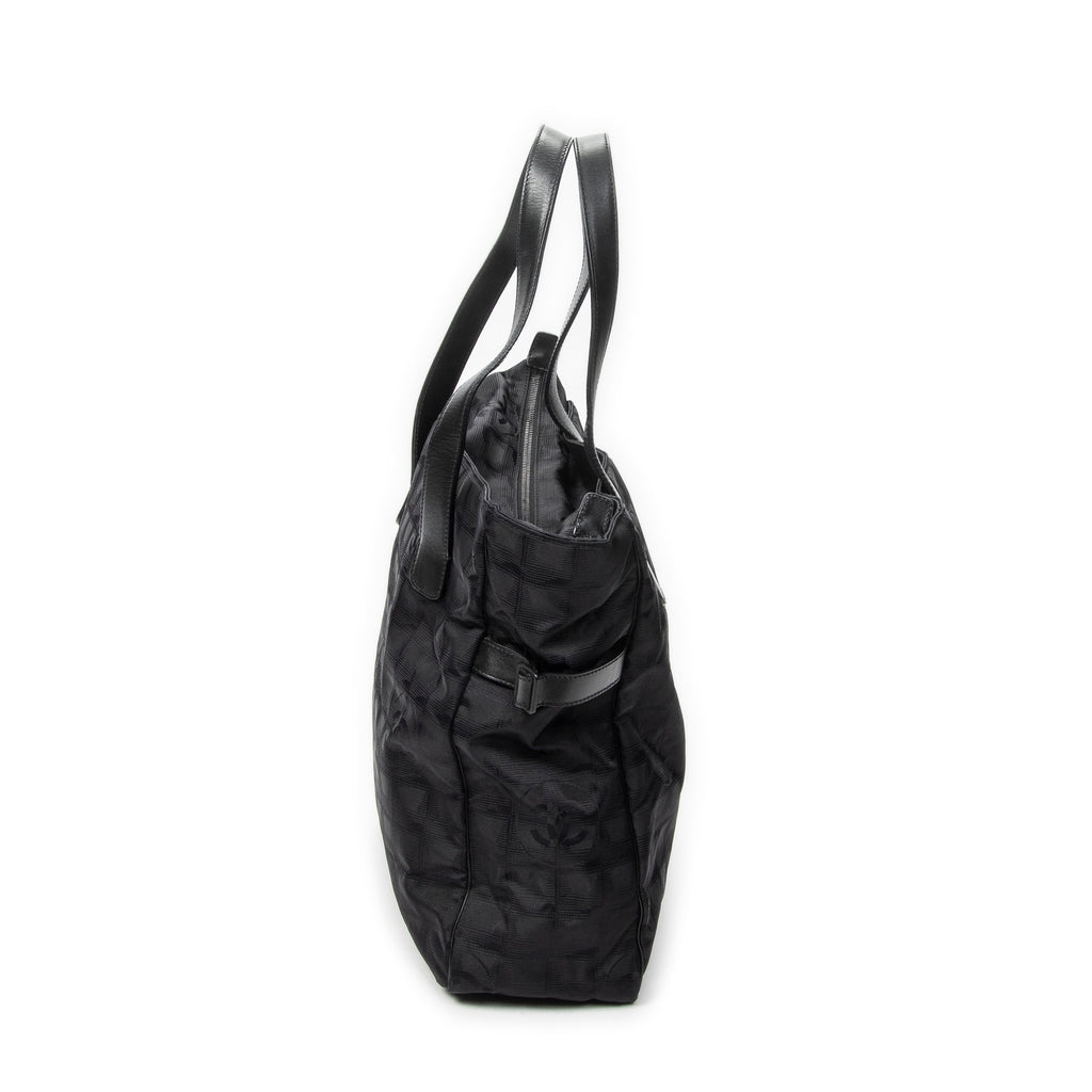 Shoulder Bag Large New Travel Line Tote Black Travel Line Nylon Canvas