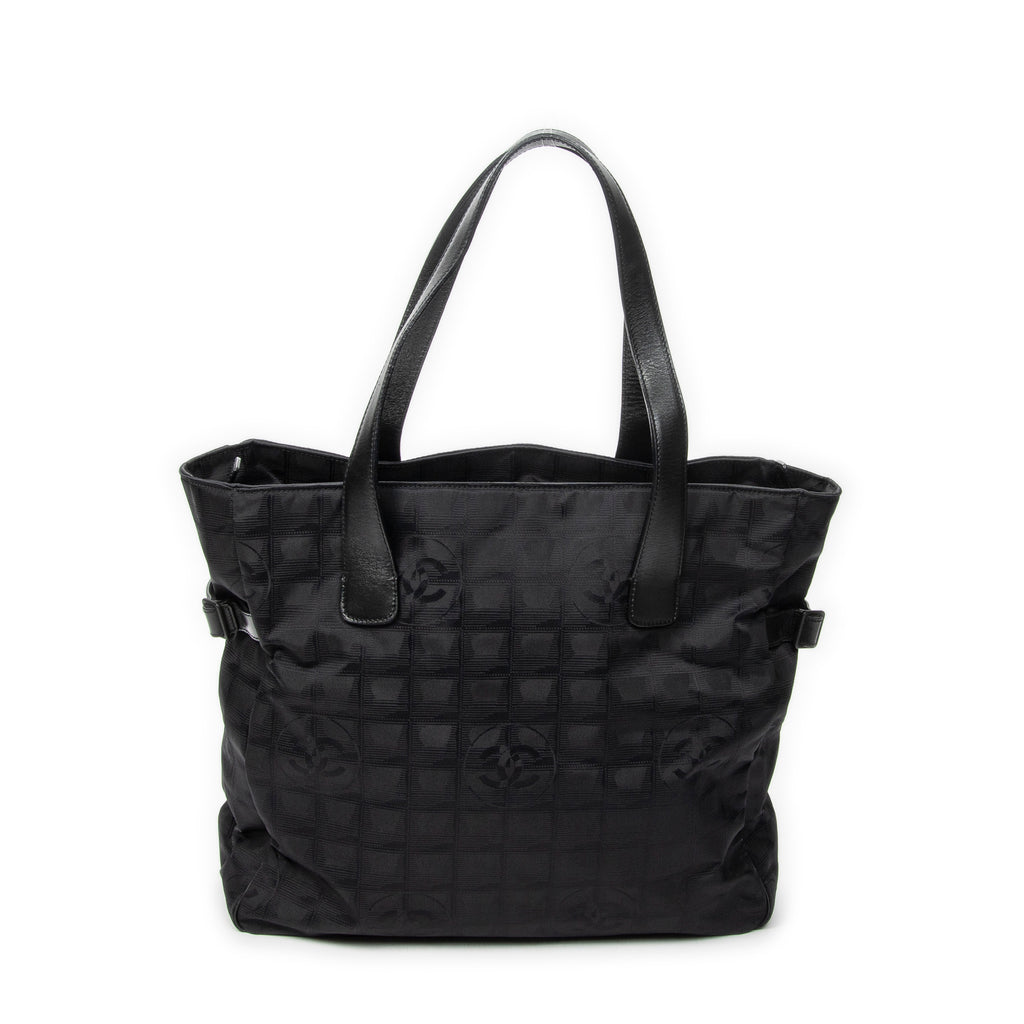 Shoulder Bag Large New Travel Line Tote Black Travel Line Nylon Canvas
