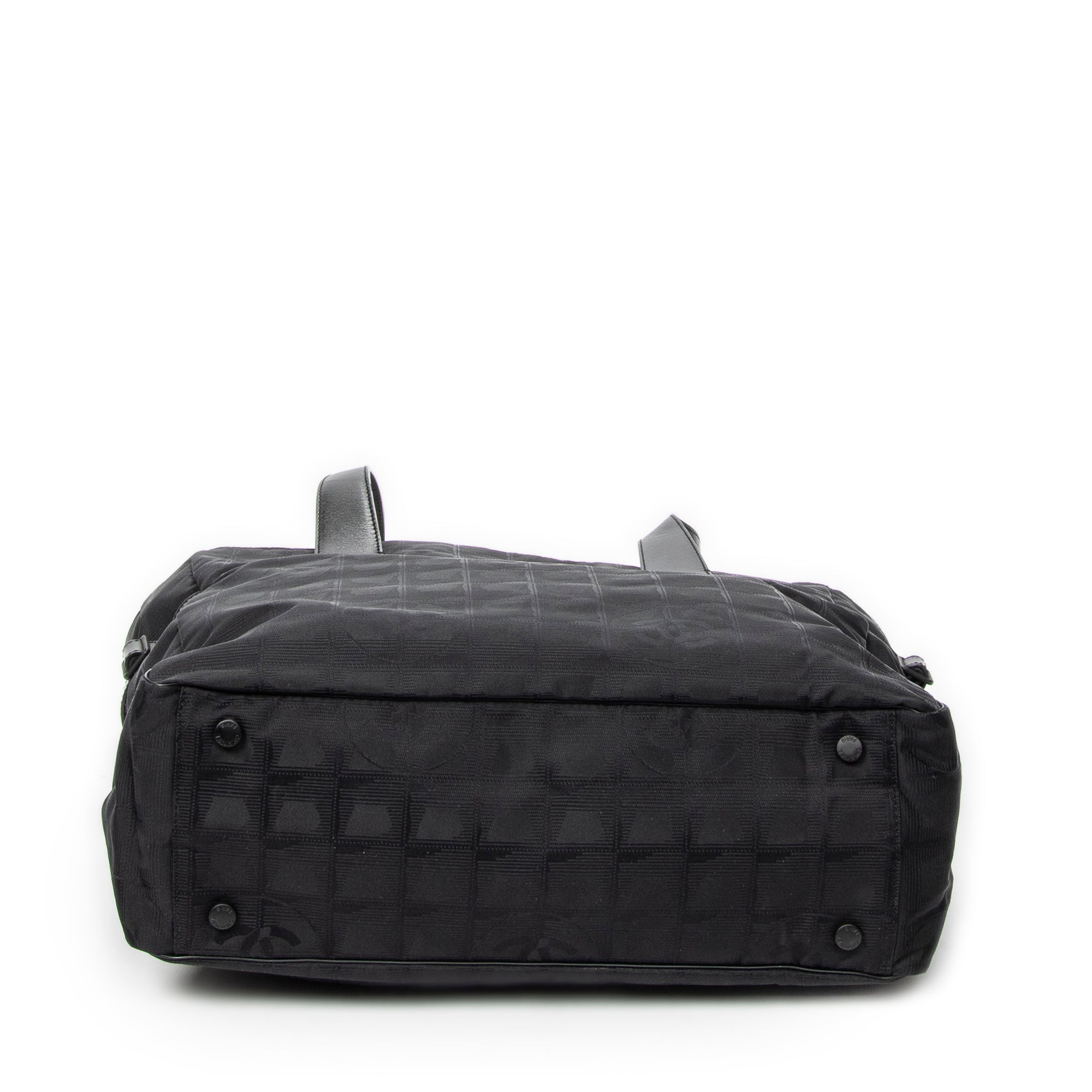Shoulder Bag Large New Travel Line Tote Black Travel Line Nylon Canvas