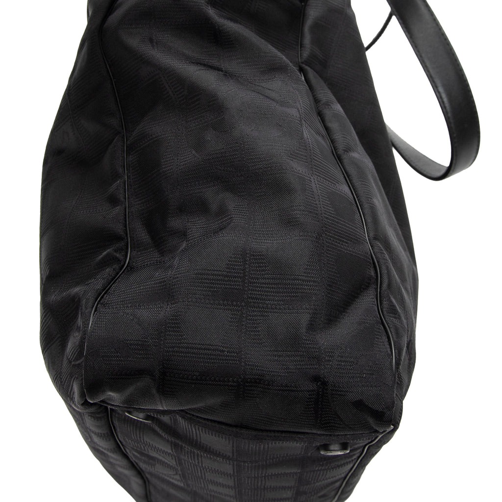 Sac à bandoulière grand fourre-tout noir neuf ligne Travel Ligne Travel toile nylon