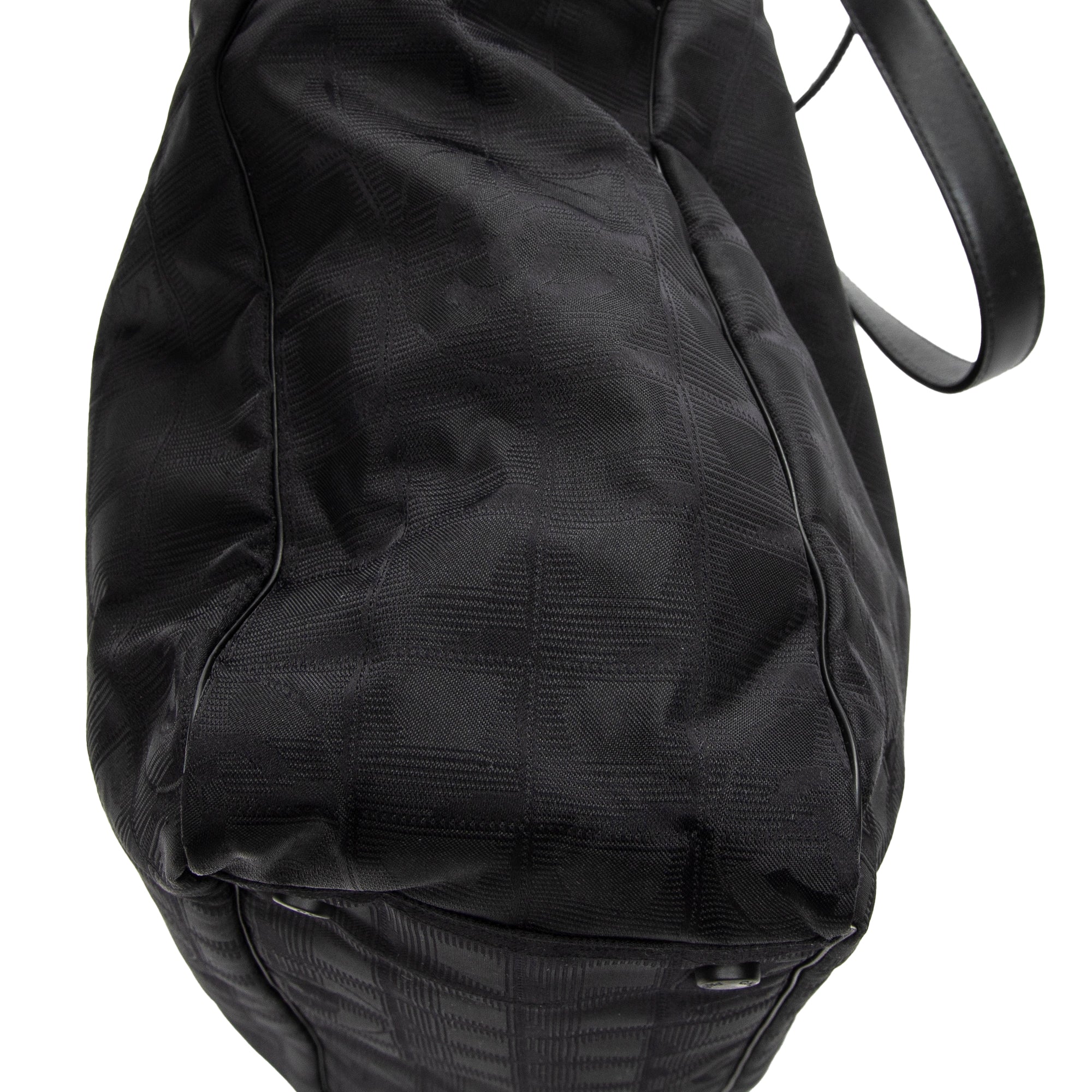 Sac à bandoulière grand fourre-tout noir neuf ligne Travel Ligne Travel toile nylon