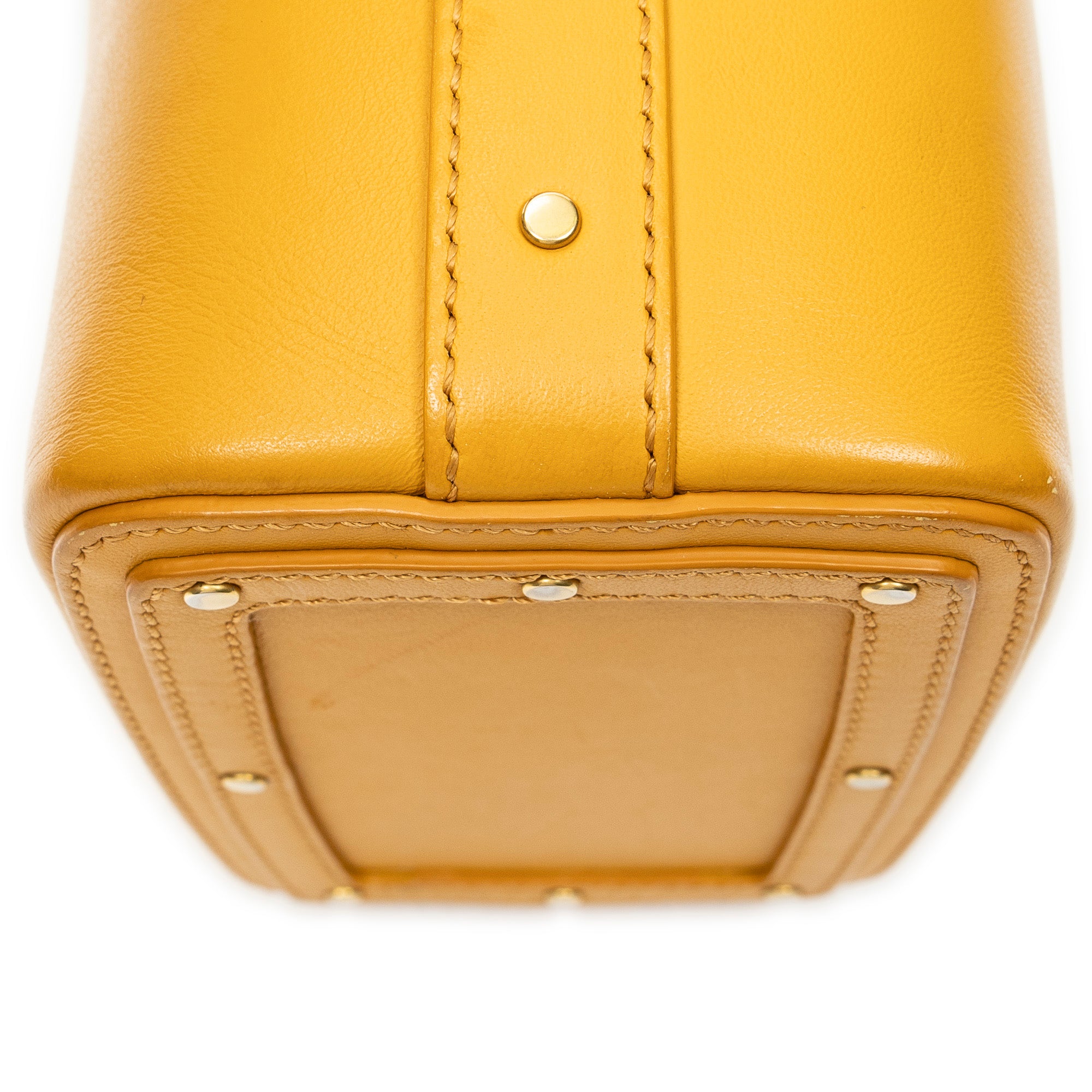 Shoulder Bag Mini Roy Bucket Light Orange Calfskin Leather