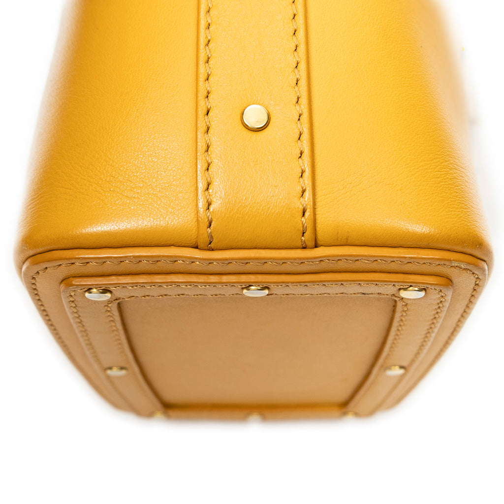 Shoulder Bag Mini Roy Bucket Light Orange Calfskin Leather