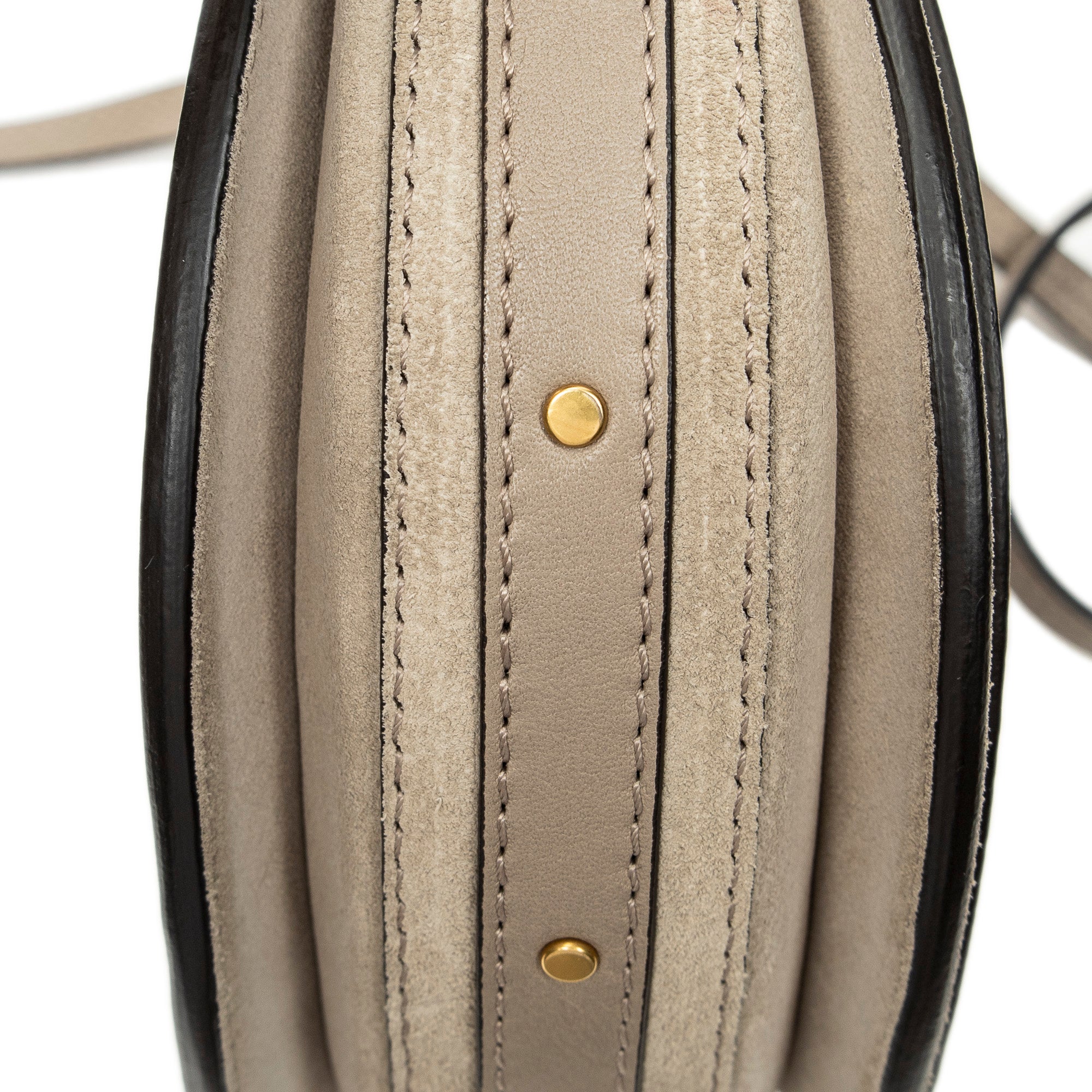 Shoulder Bag Small Pixie Crossbody Grey Grained Calfskin Leather