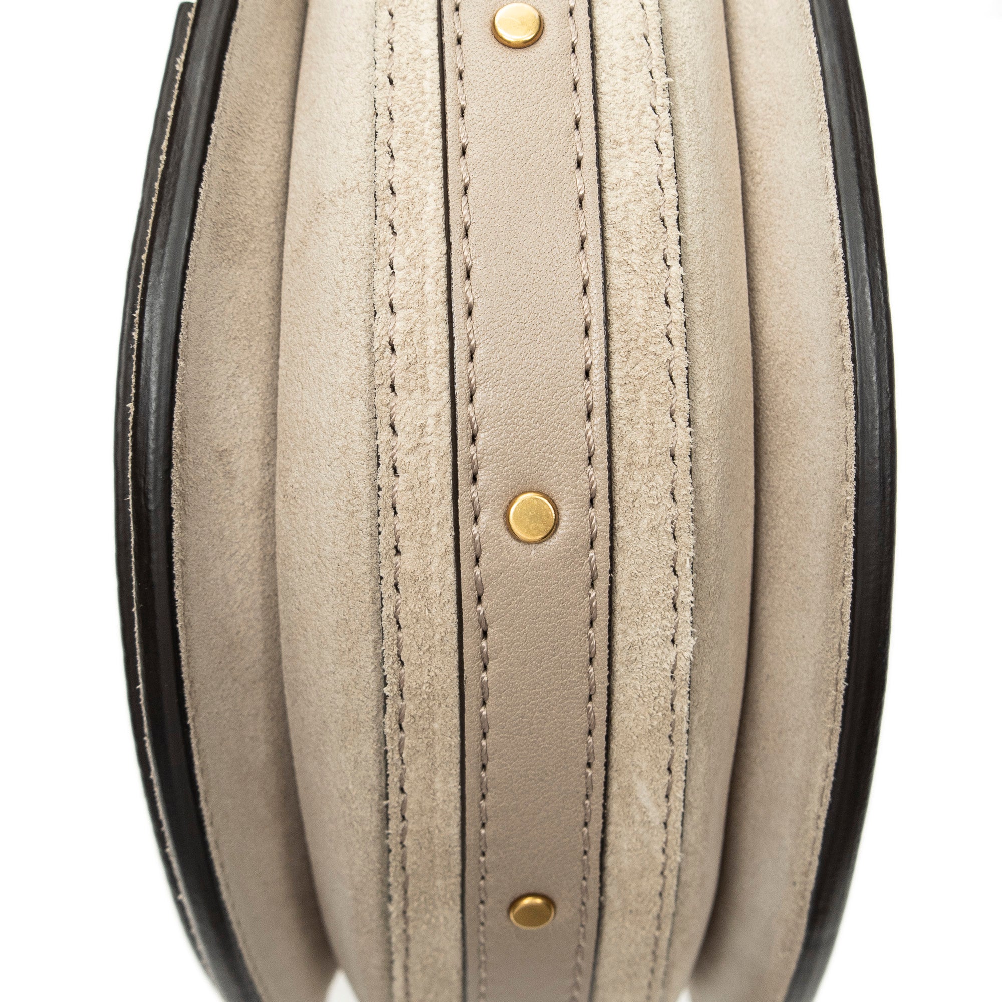 Shoulder Bag Small Pixie Crossbody Grey Grained Calfskin Leather