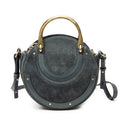 Shoulder Bag Small Pixie Crossbody Green Suede Leather