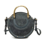 Shoulder Bag Small Pixie Crossbody Green Suede Leather