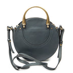 Shoulder Bag Small Pixie Crossbody Green Suede Leather