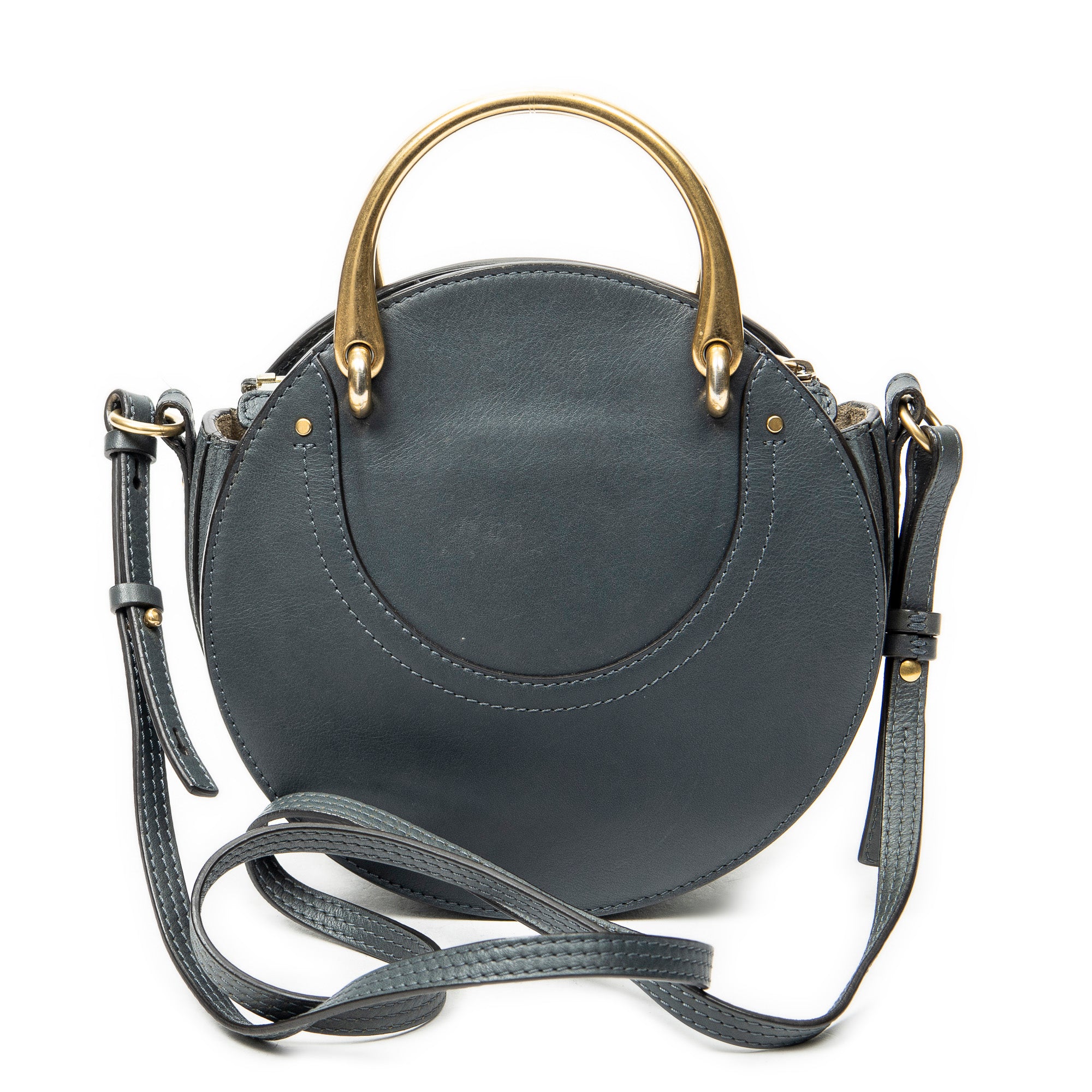 Shoulder Bag Small Pixie Crossbody Green Suede Leather