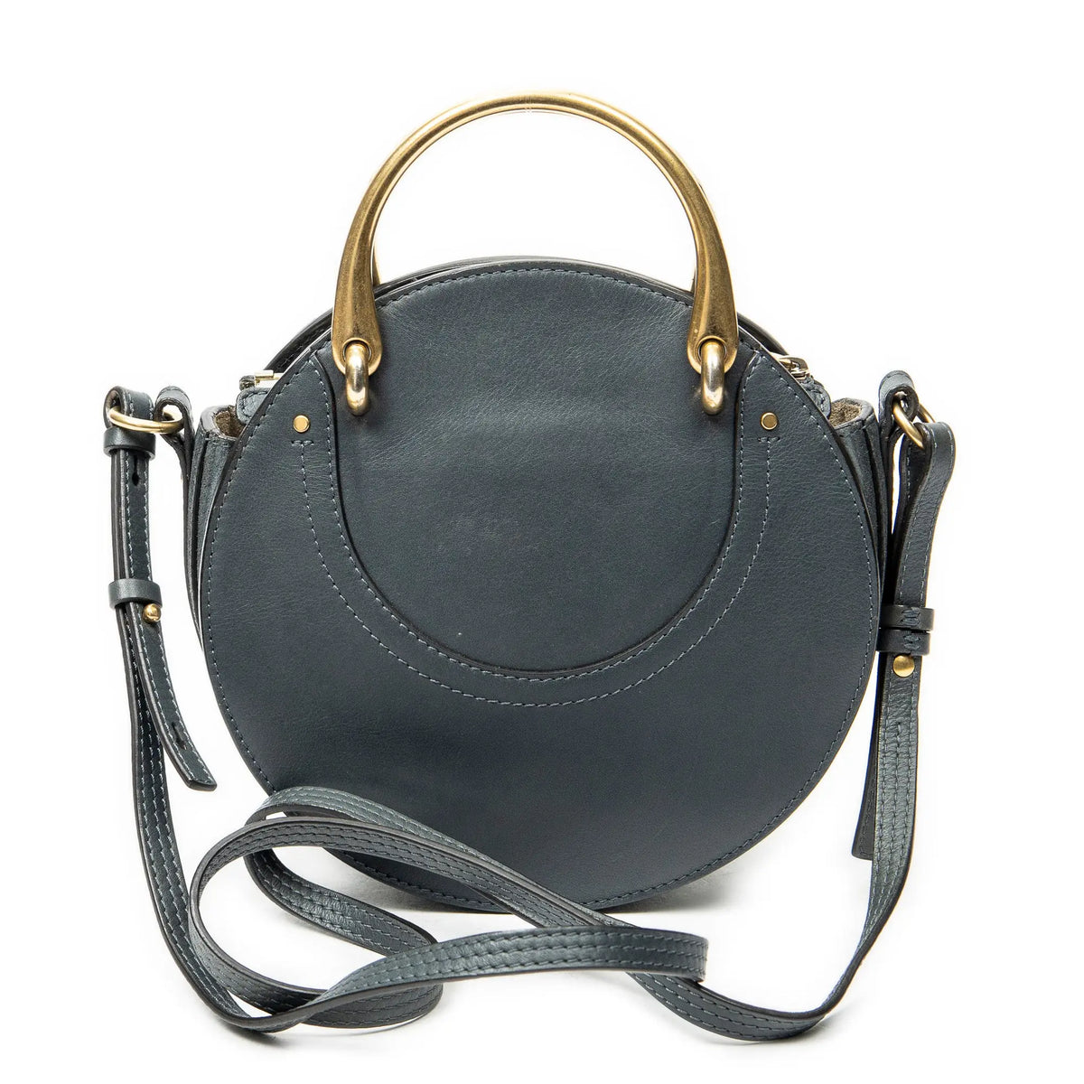 Sac bandoulière petit Pixie en cuir suède vert